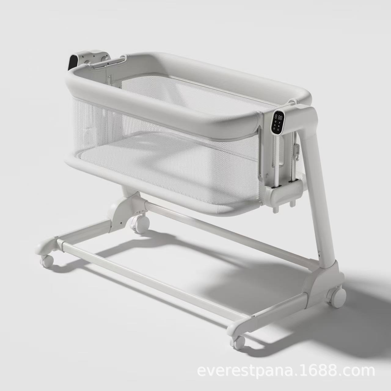Baby Nursery With Queen Bed - Culla Elettrica per Neonati, Mobile, Multifunzionale,