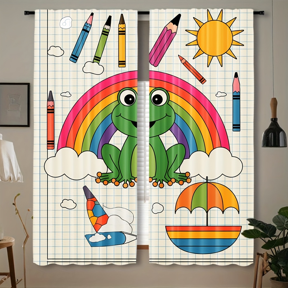Baby Nursery Themes Girl - Decorazione per Finestre con Simpatico Rana