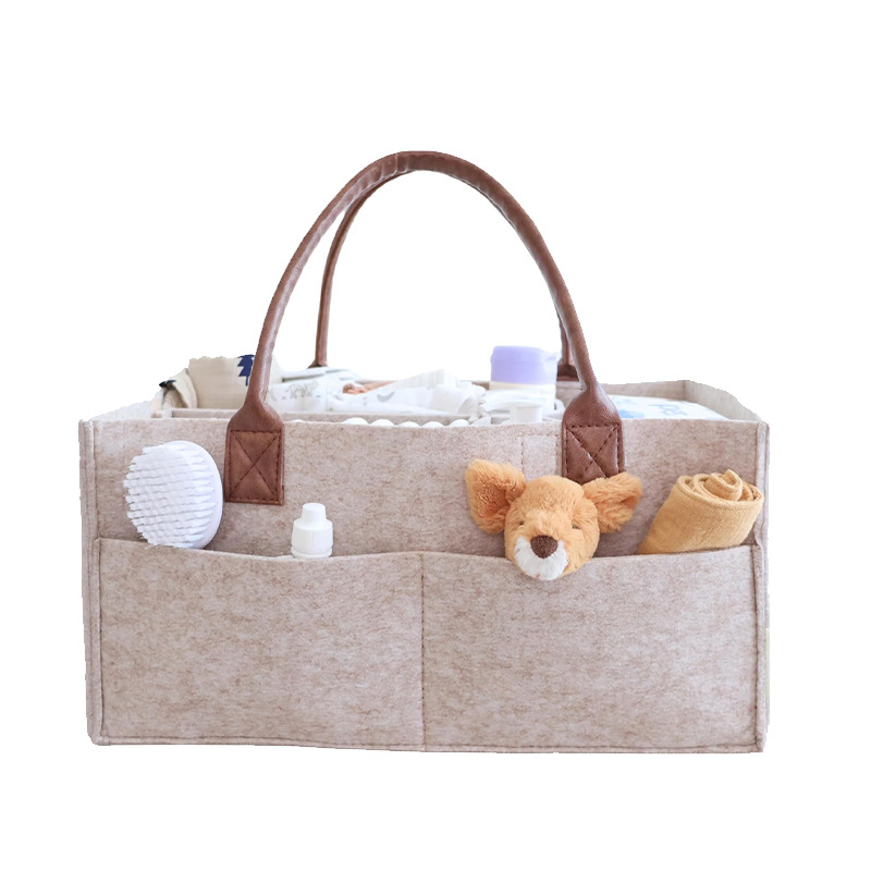 Baby Bag Nursery - Cesto portaoggetti in feltro per neonati,