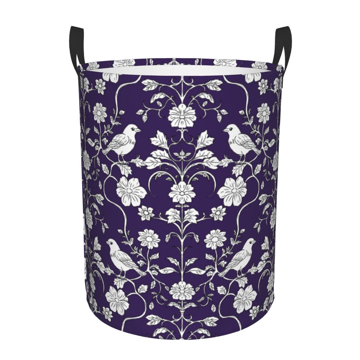 Baby Nursery Laundry Hamper - Cesto portabiancheria pieghevole con motivo uccelli