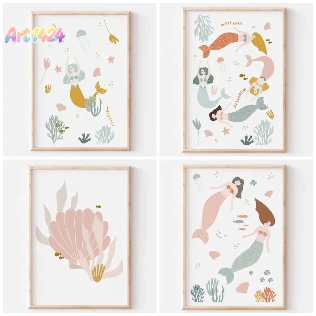 Baby Nursery Themes Girl - Decorazione da Parete Stampabile a Tema