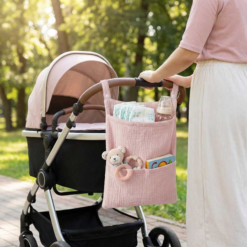 Baby Bag Nursery - Borsa Portaoggetti in Puro Cotone per