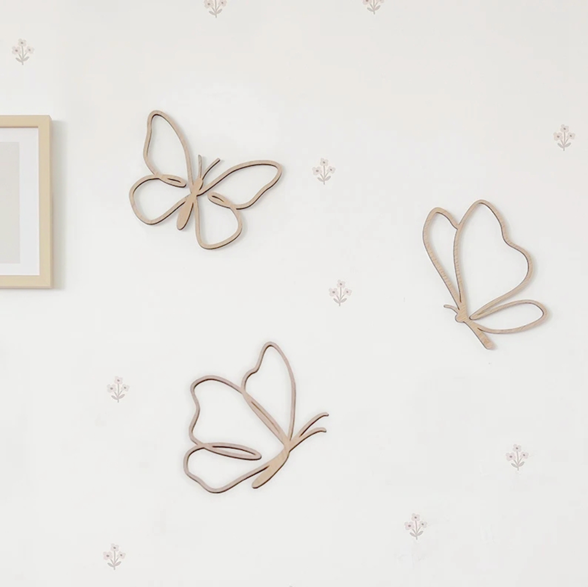 Baby Nursery Products - Insegna in Legno con Farfalle, Decorazione