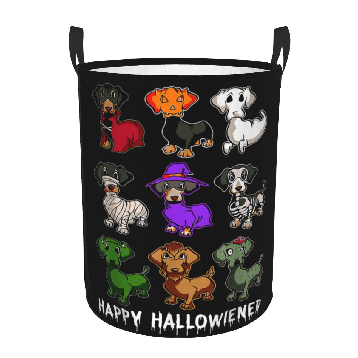 Baby Nursery Laundry Hamper - Happy Hallowiener Divertente bassotto Cesto per