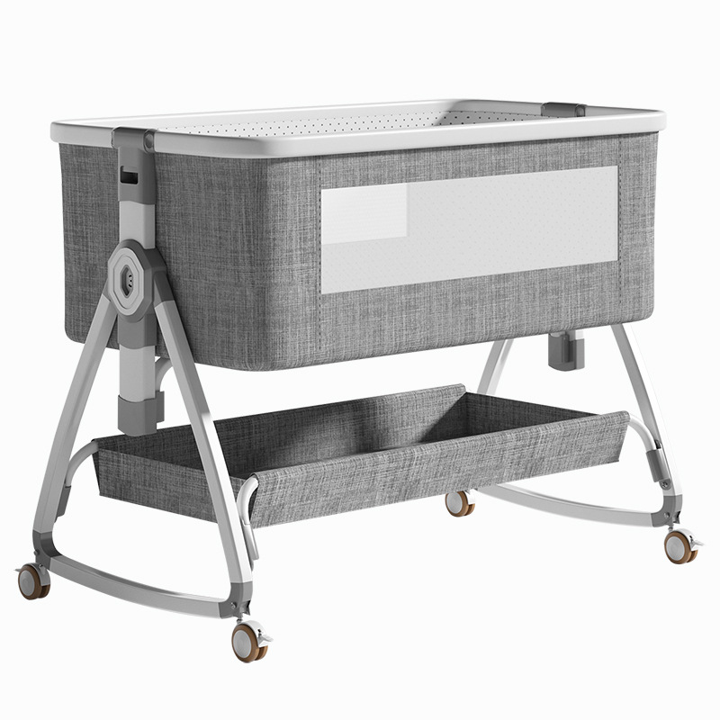 Baby Nursery With Queen Bed - Culla per Neonati Multifunzionale Pieghevole Portatile