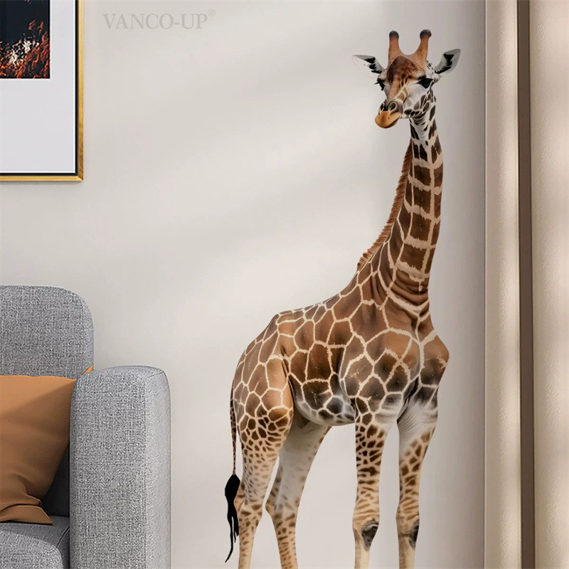 Baby Nursery Wall Stickers - Adesivo grande con giraffa e altri