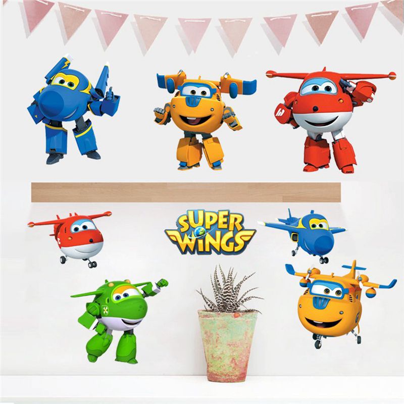 Hot Cartoon Super Wings Deform - Baby Nursery Wall Stickers recensione e prezzo