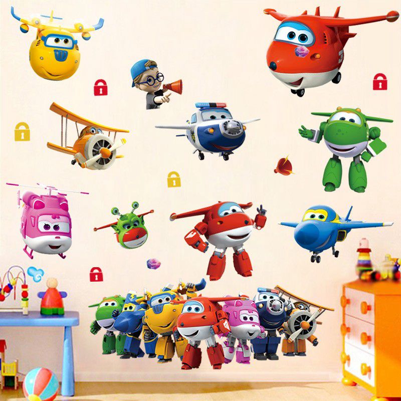 Hot Cartoon Super Wings Deform - Baby Nursery Wall Stickers recensione e prezzo