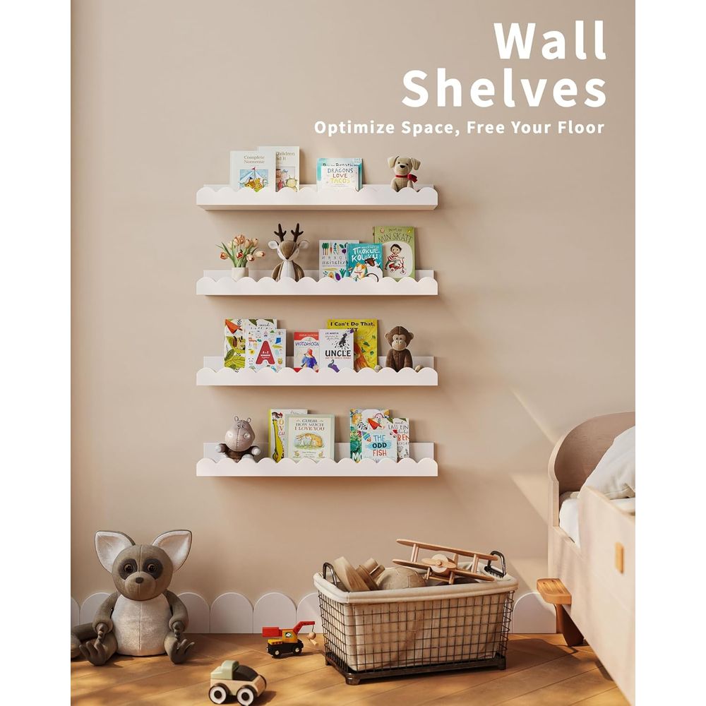 Set di 4 Mensole Galleggianti  - Baby Nursery Floating Shelves recensione e prezzo