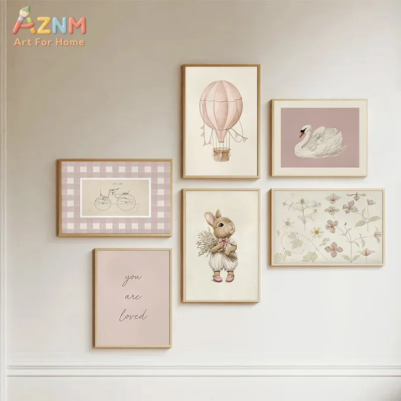 AZNM Boho Bunny Hot Air Balloo - Baby Nursery Vintage recensione e prezzo