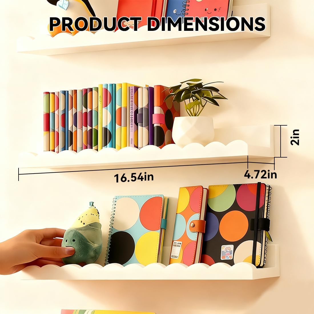 Set di 4 mensole galleggianti  - Baby Nursery Floating Shelves recensione e prezzo