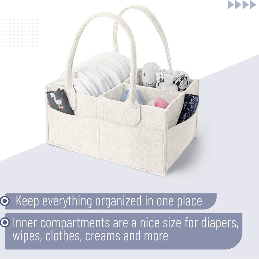 Cesto portaoggetti in feltro p - Baby Nursery Organization Ideas recensione e prezzo