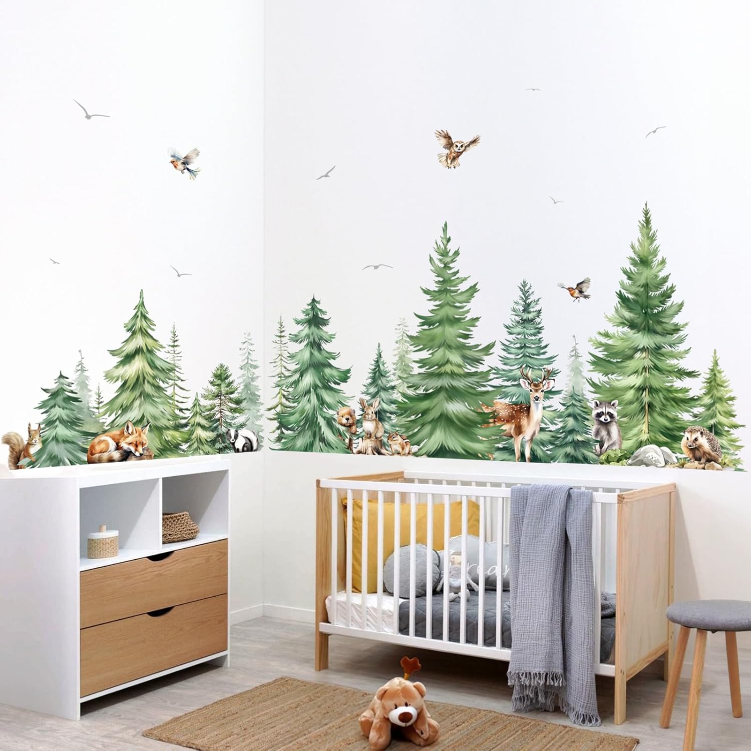 Grande acquerello albero di pi - Baby Nursery Tree recensione e prezzo