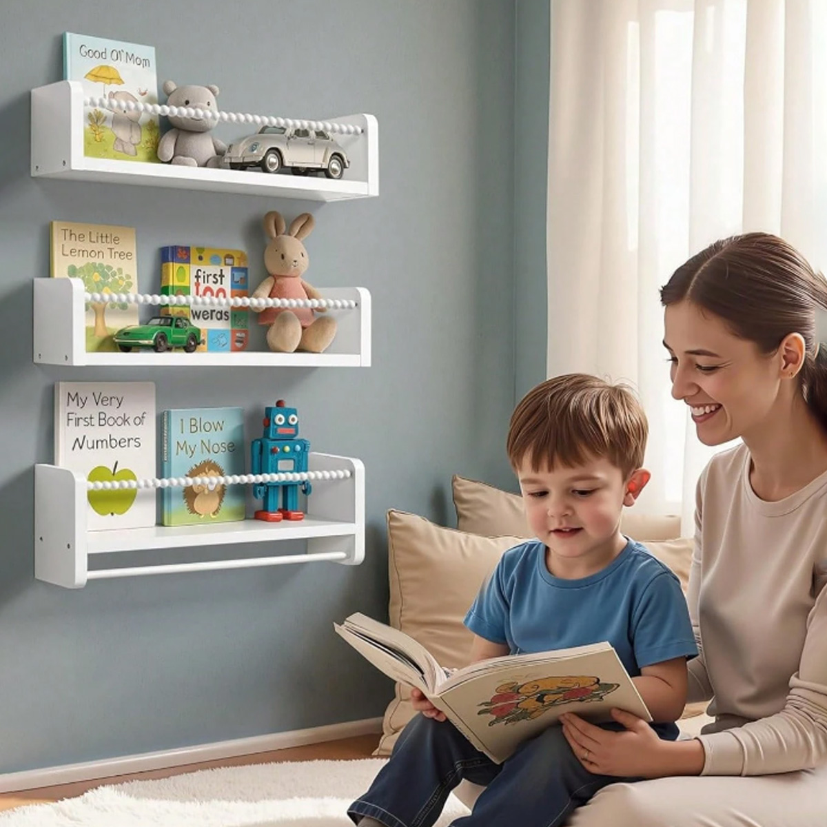 Mensole per Libri da Cameretta - Baby Nursery Floating Shelves recensione e prezzo
