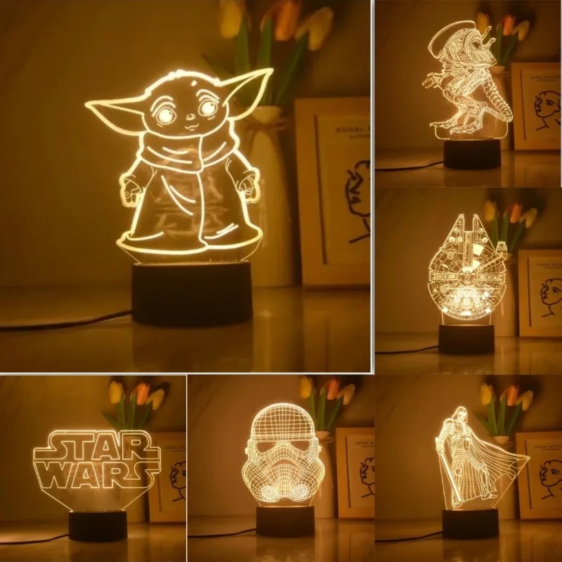 Lampada 3D Anime Cartoon Yoda  - Baby Yoda Nursery recensione e prezzo
