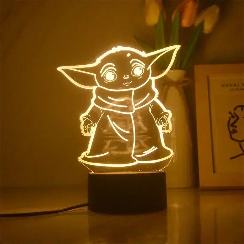 Lampada 3D Anime Cartoon Yoda  - Baby Yoda Nursery recensione e prezzo