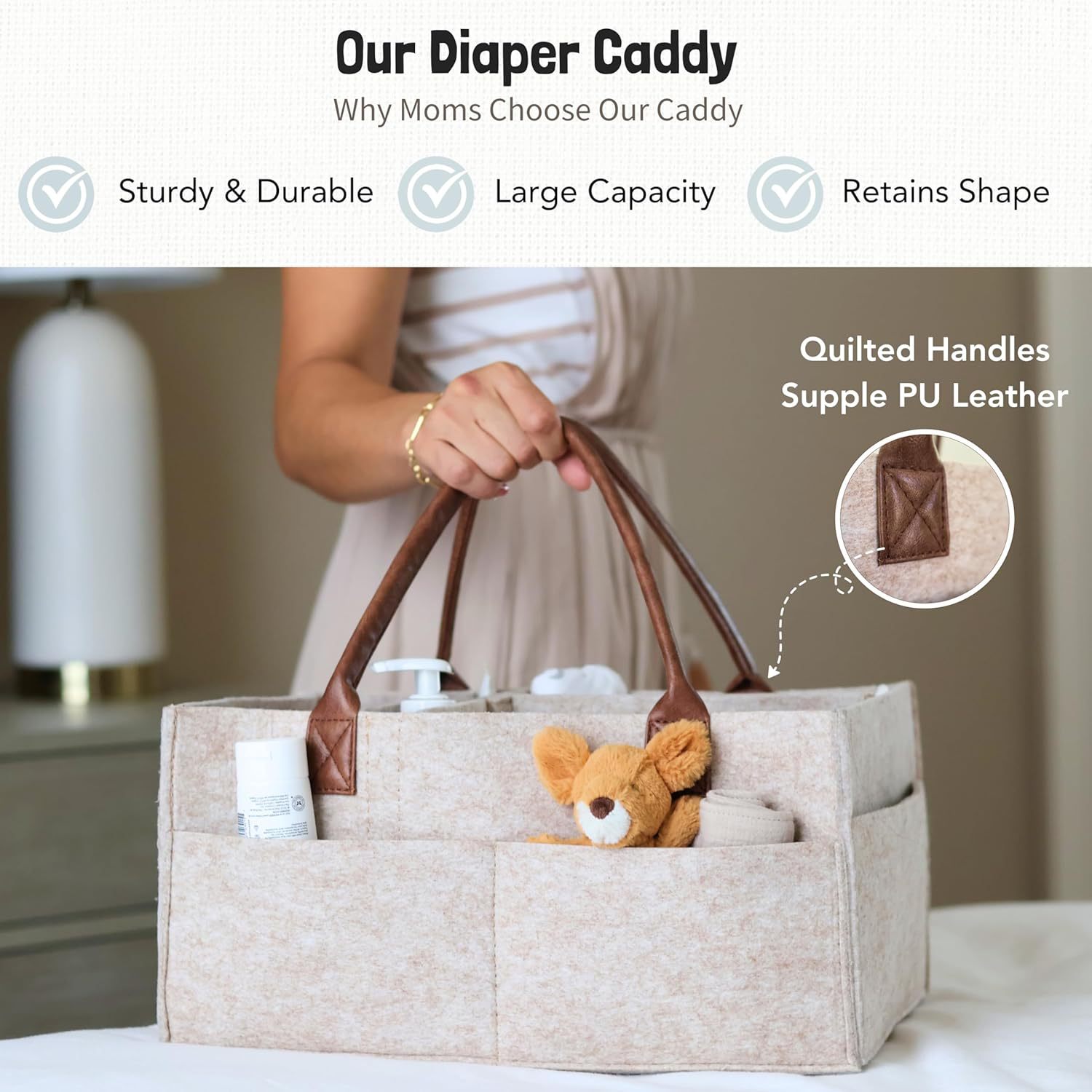 Cesto portaoggetti in feltro p - Baby Bag Nursery recensione e prezzo