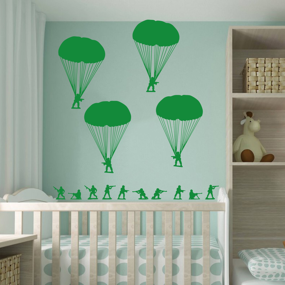 Esercito Uomini Soldati Paraca - Baby Nursery Wall Stickers recensione e prezzo