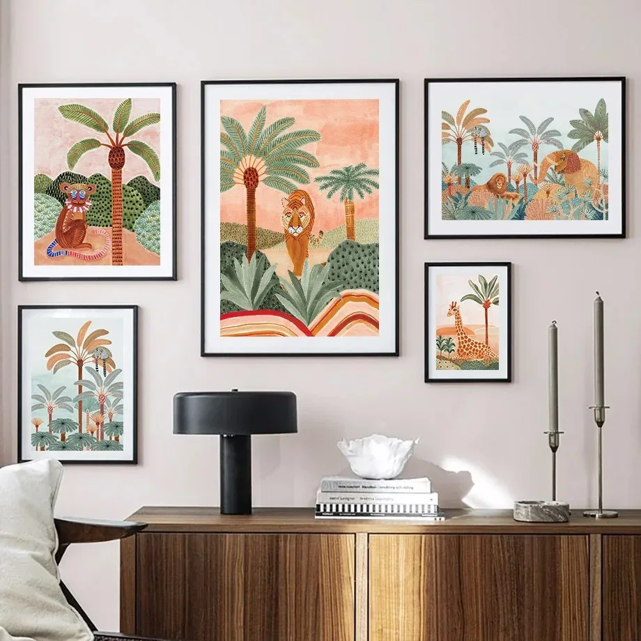 Quadro su tela con animali del - Baby Nursery Tree recensione e prezzo
