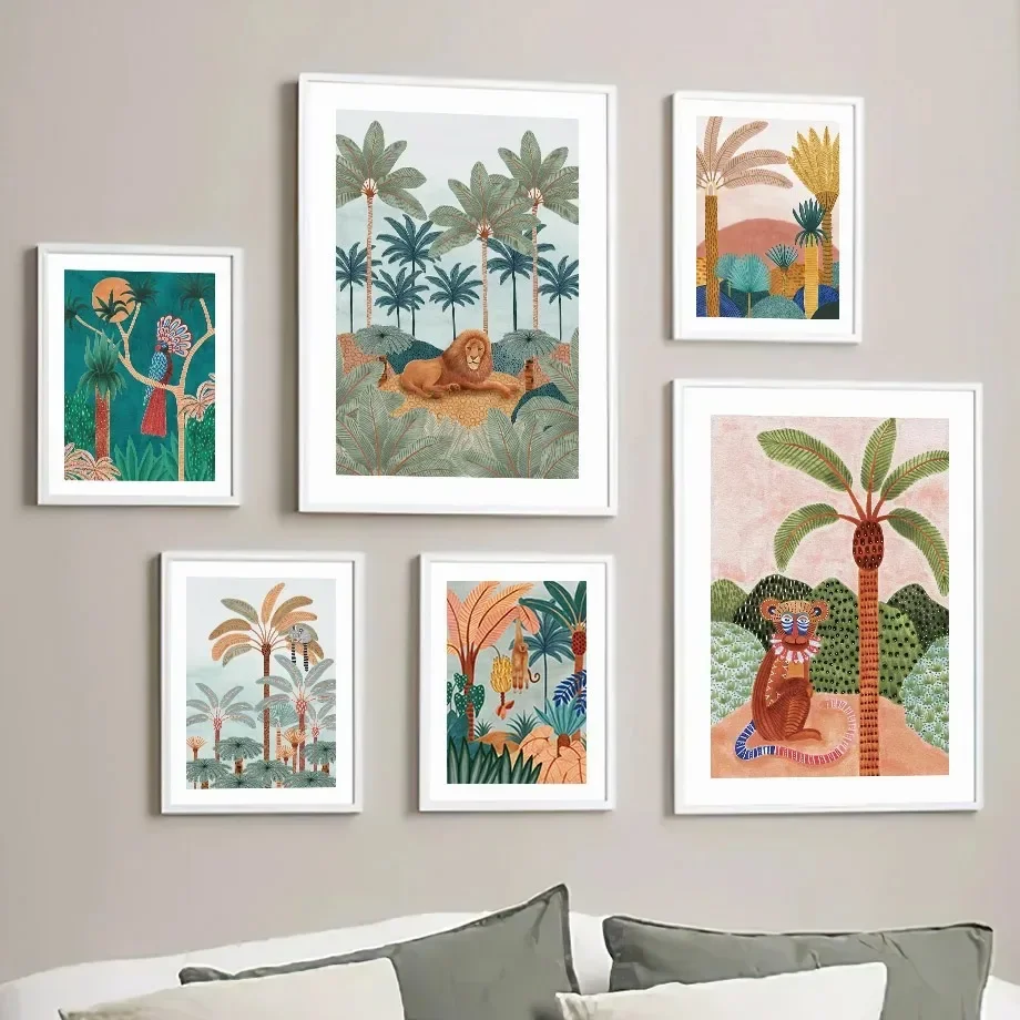 Quadro su tela con animali del - Baby Nursery Tree recensione e prezzo