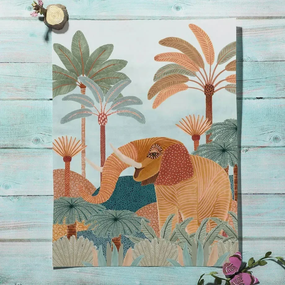 Quadro su tela con animali del - Baby Nursery Tree recensione e prezzo
