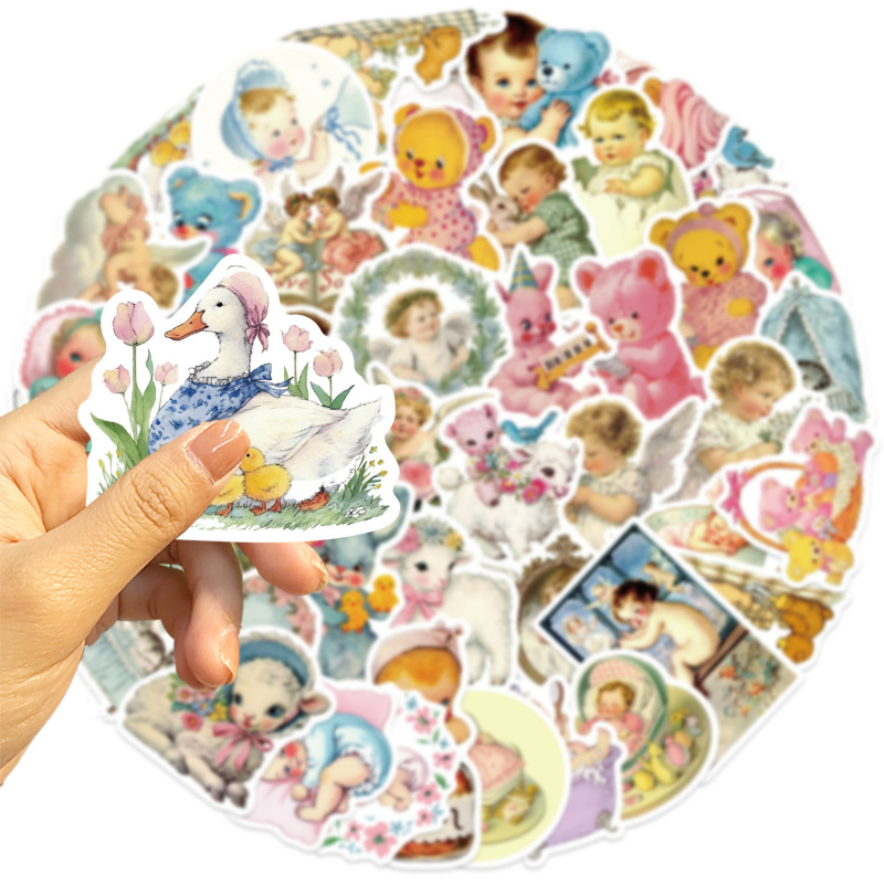 50 Adesivi Vintage per Bambini - Baby Nursery Vintage recensione e prezzo