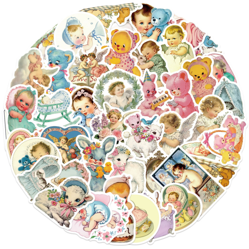 50 Adesivi Vintage per Bambini - Baby Nursery Vintage recensione e prezzo