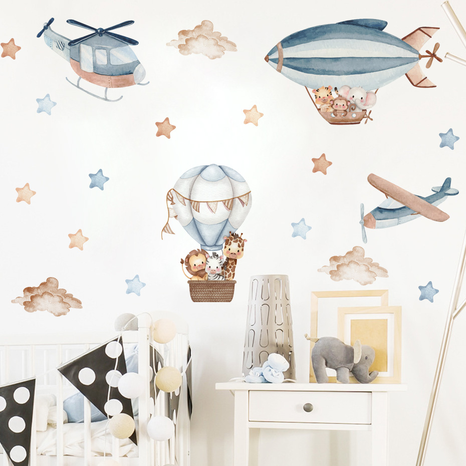 Animali dell'acquerello Pallon - Baby Nursery Wall Stickers recensione e prezzo