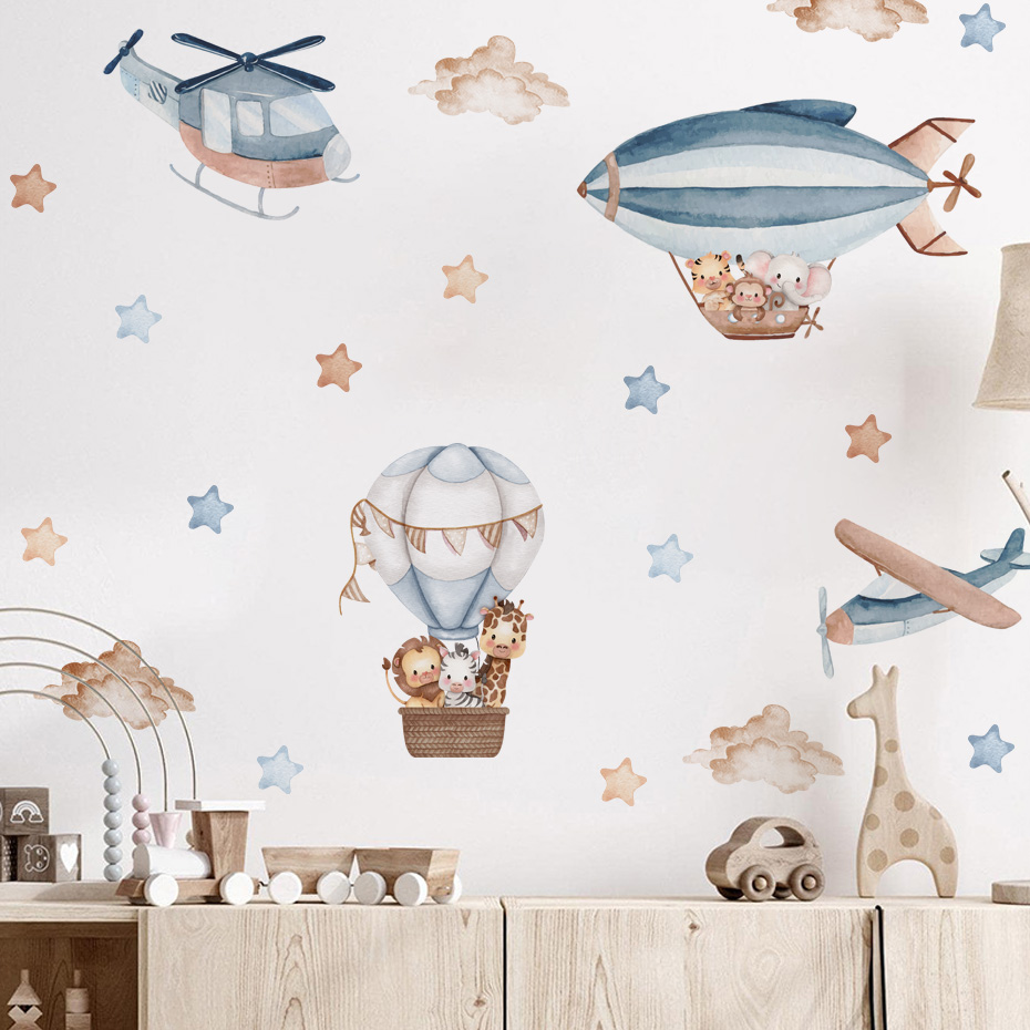 Animali dell'acquerello Pallon - Baby Nursery Wall Stickers recensione e prezzo