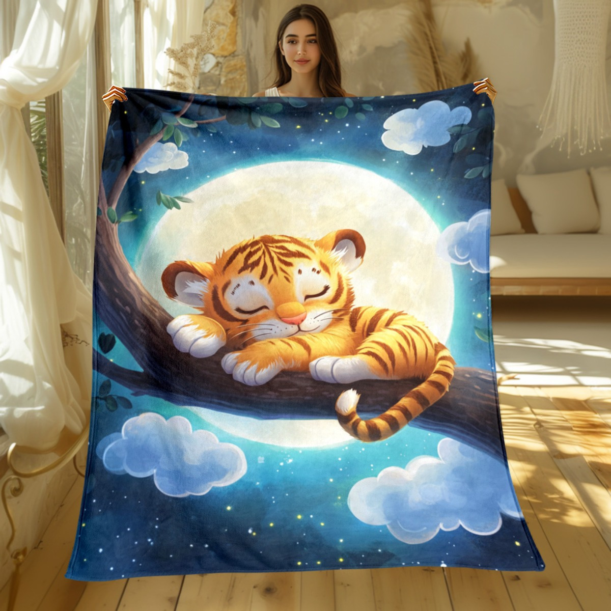 Simpatico tigre addormentata s - Baby Nursery Tree recensione e prezzo