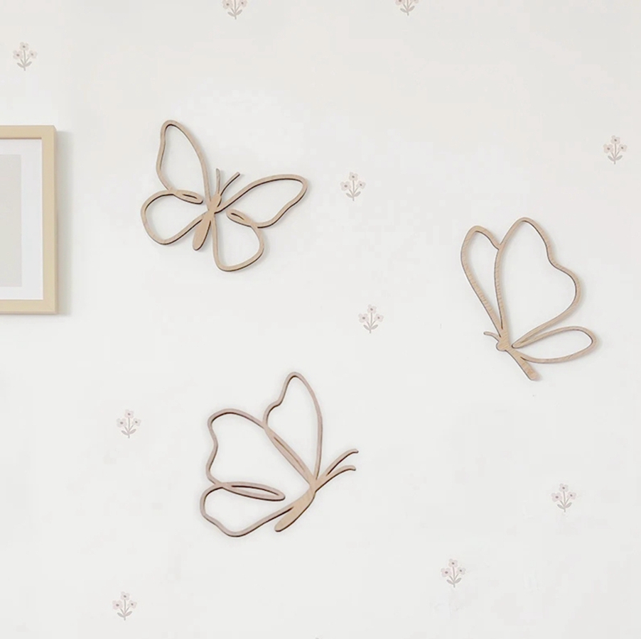 Insegna in Legno con Farfalle, - Baby Nursery Products recensione e prezzo