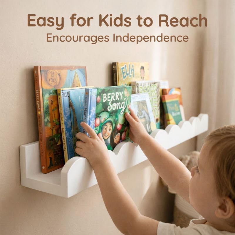Set di 4 mensole galleggianti  - Baby Nursery Floating Shelves recensione e prezzo