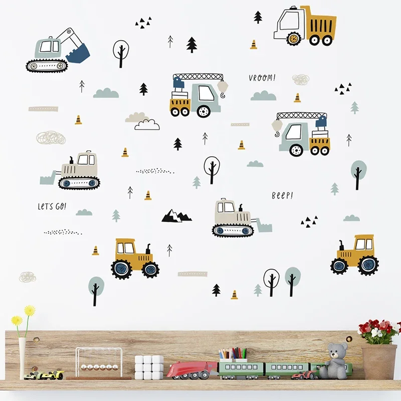 Auto carine disegnate a mano C - Baby Nursery Wall Stickers recensione e prezzo