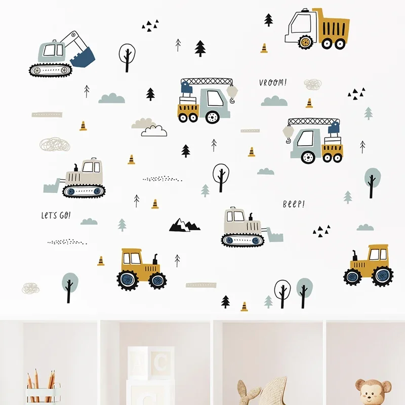 Auto carine disegnate a mano C - Baby Nursery Wall Stickers recensione e prezzo