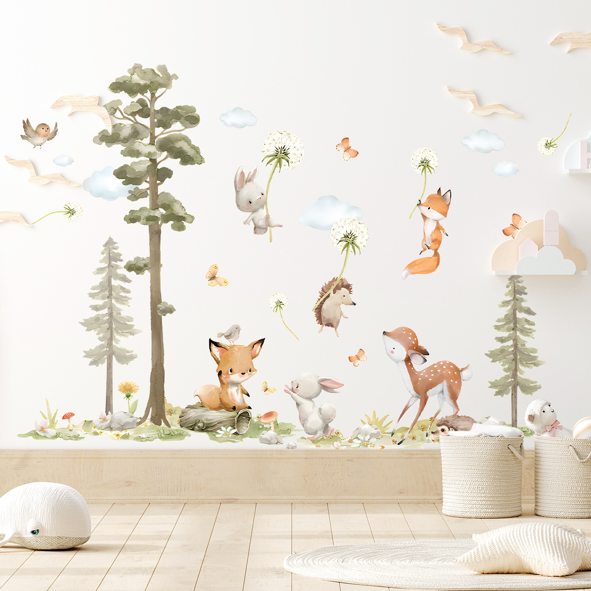 Simpatici animali della forest - Baby Nursery Tree recensione e prezzo