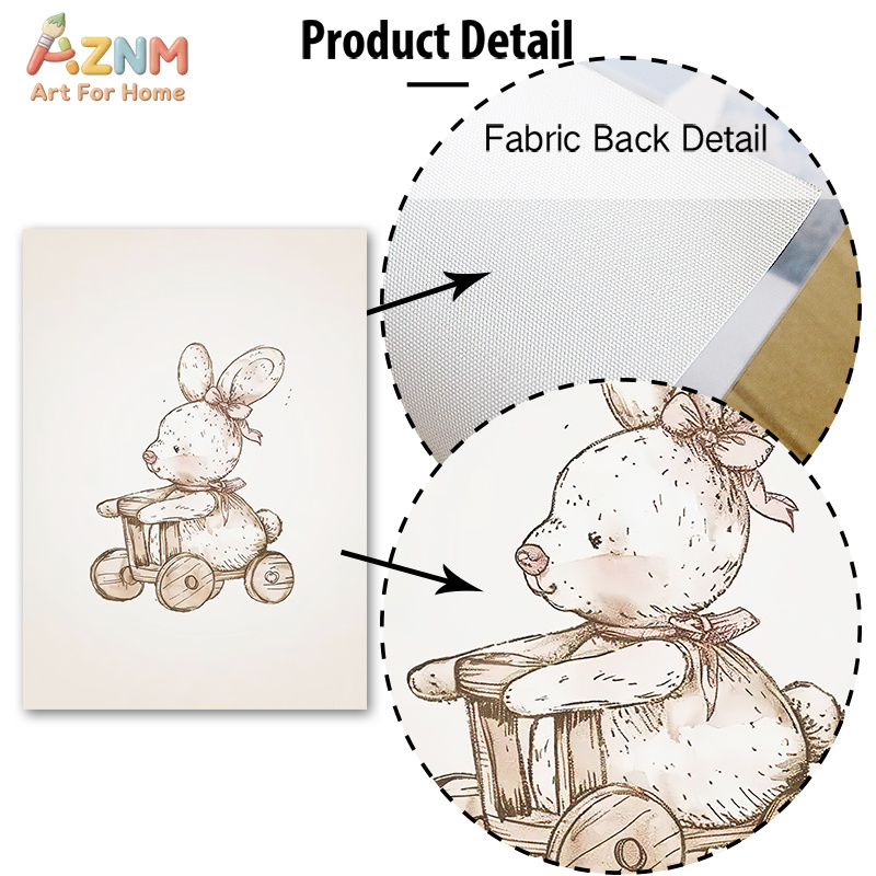 Stampa su tela vintage AZNM co - Baby Nursery Vintage recensione e prezzo