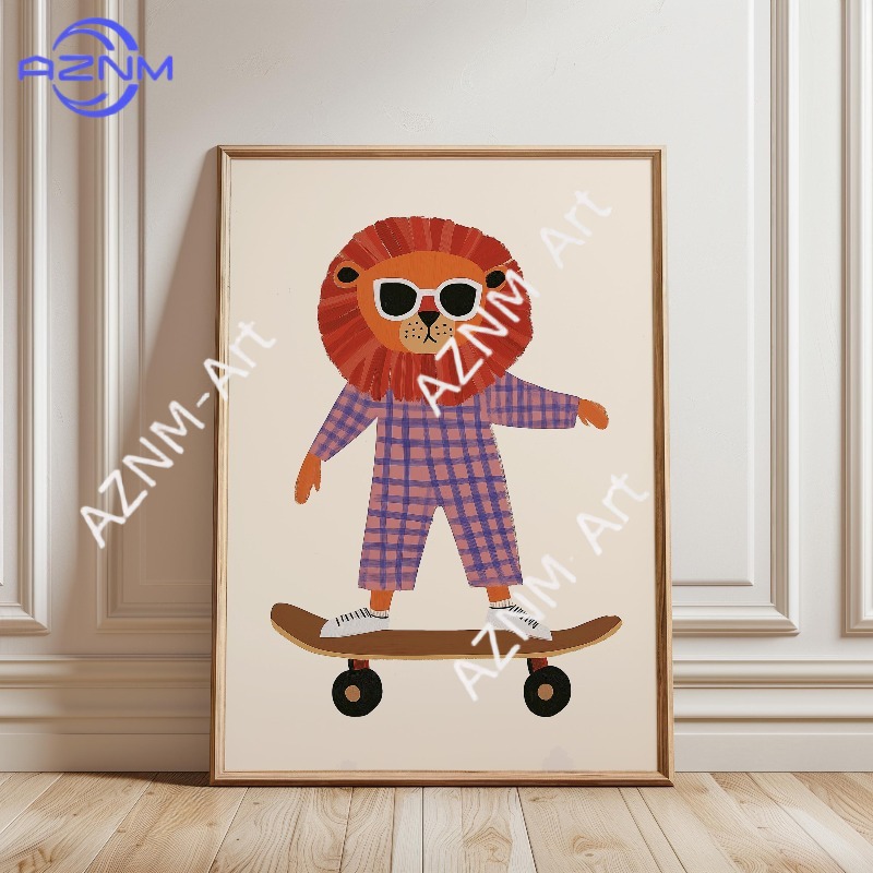 Poster Divertente con Animali  - Baby Nursery Products recensione e prezzo