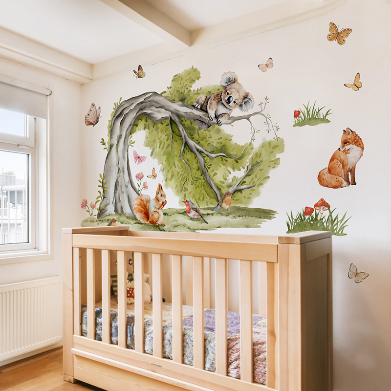 Adesivo da parete con animali  - Baby Nursery Tree recensione e prezzo