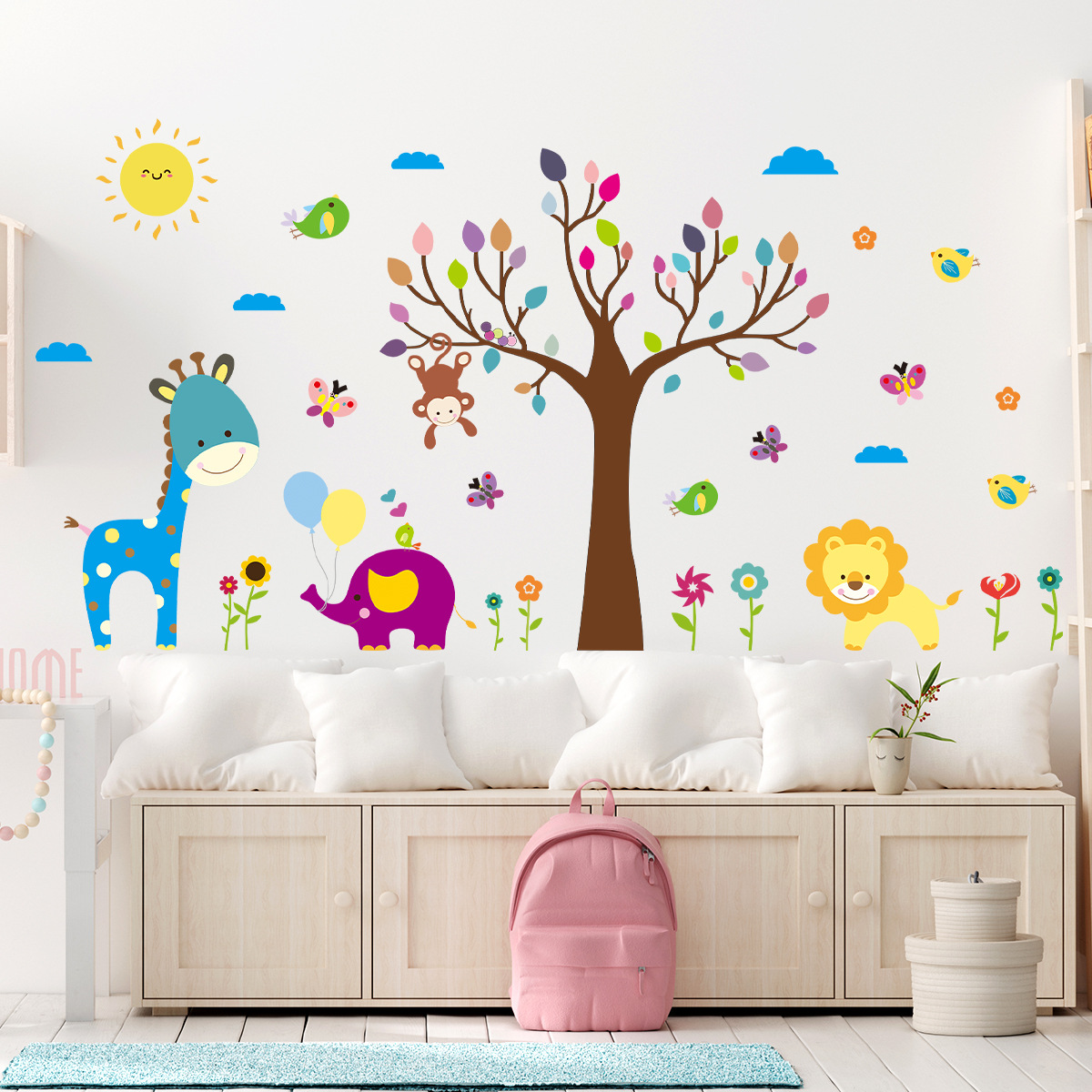 Cartoon Childlike Colorful Gra - Baby Nursery Tree recensione e prezzo