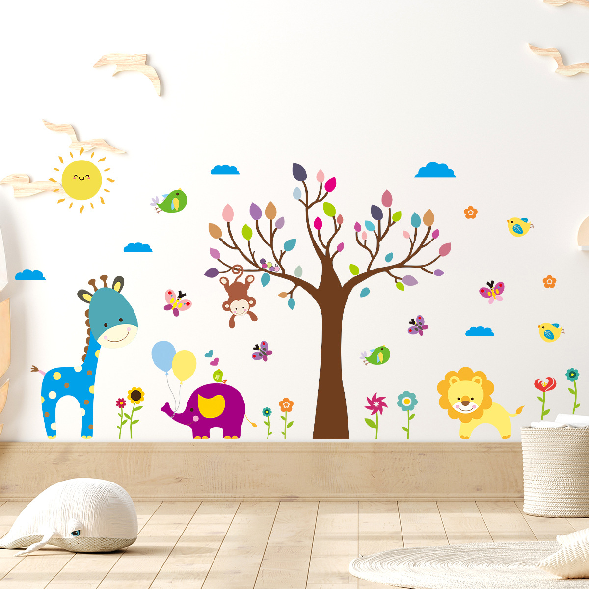 Cartoon Childlike Colorful Gra - Baby Nursery Tree recensione e prezzo