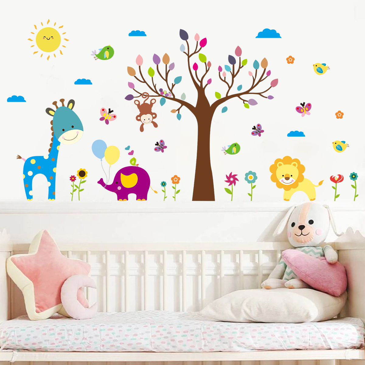 Cartoon Childlike Colorful Gra - Baby Nursery Tree recensione e prezzo
