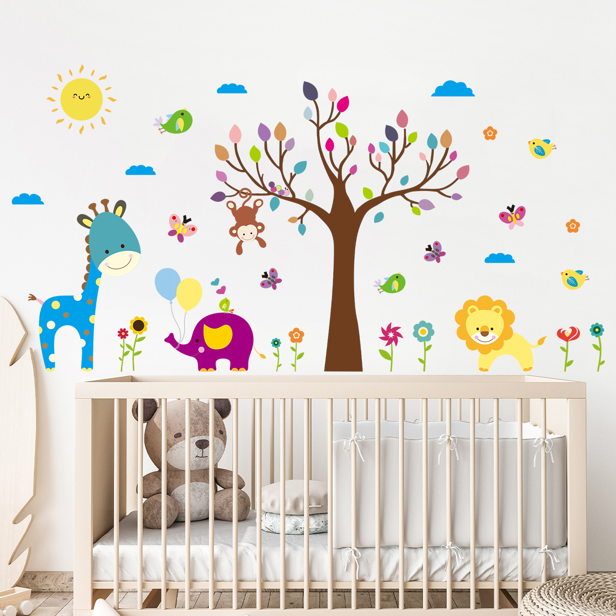 Cartoon Childlike Colorful Gra - Baby Nursery Tree recensione e prezzo