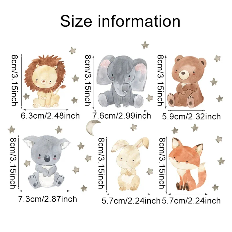 Set da 1/2/4/6 Adesivi Murali  - Baby Nursery Wall Stickers recensione e prezzo