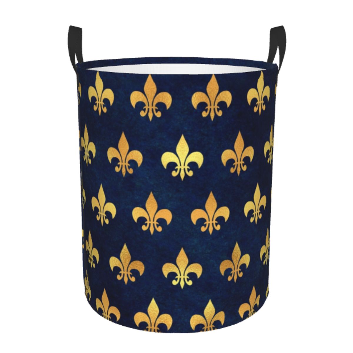 Royal Gold Blue Grunge Fleur D - Baby Nursery Laundry Hamper recensione e prezzo