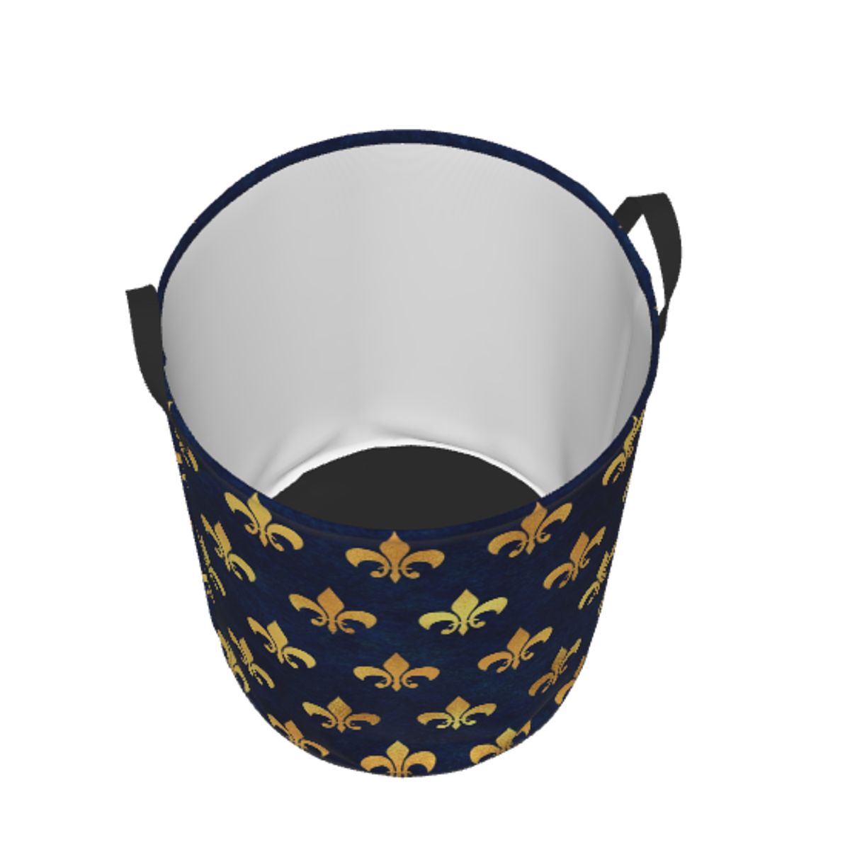 Royal Gold Blue Grunge Fleur D - Baby Nursery Laundry Hamper recensione e prezzo