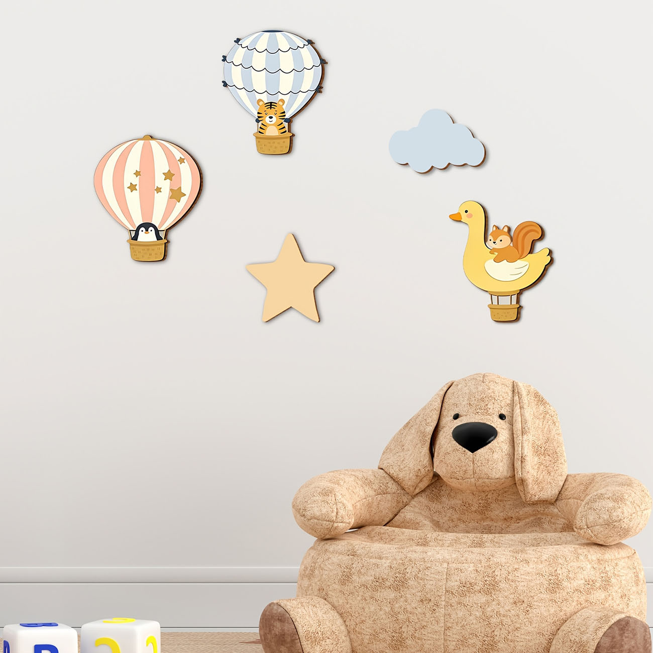 5 Pezzi Adesivi Murali in Legn - Baby Nursery Wall Stickers recensione e prezzo